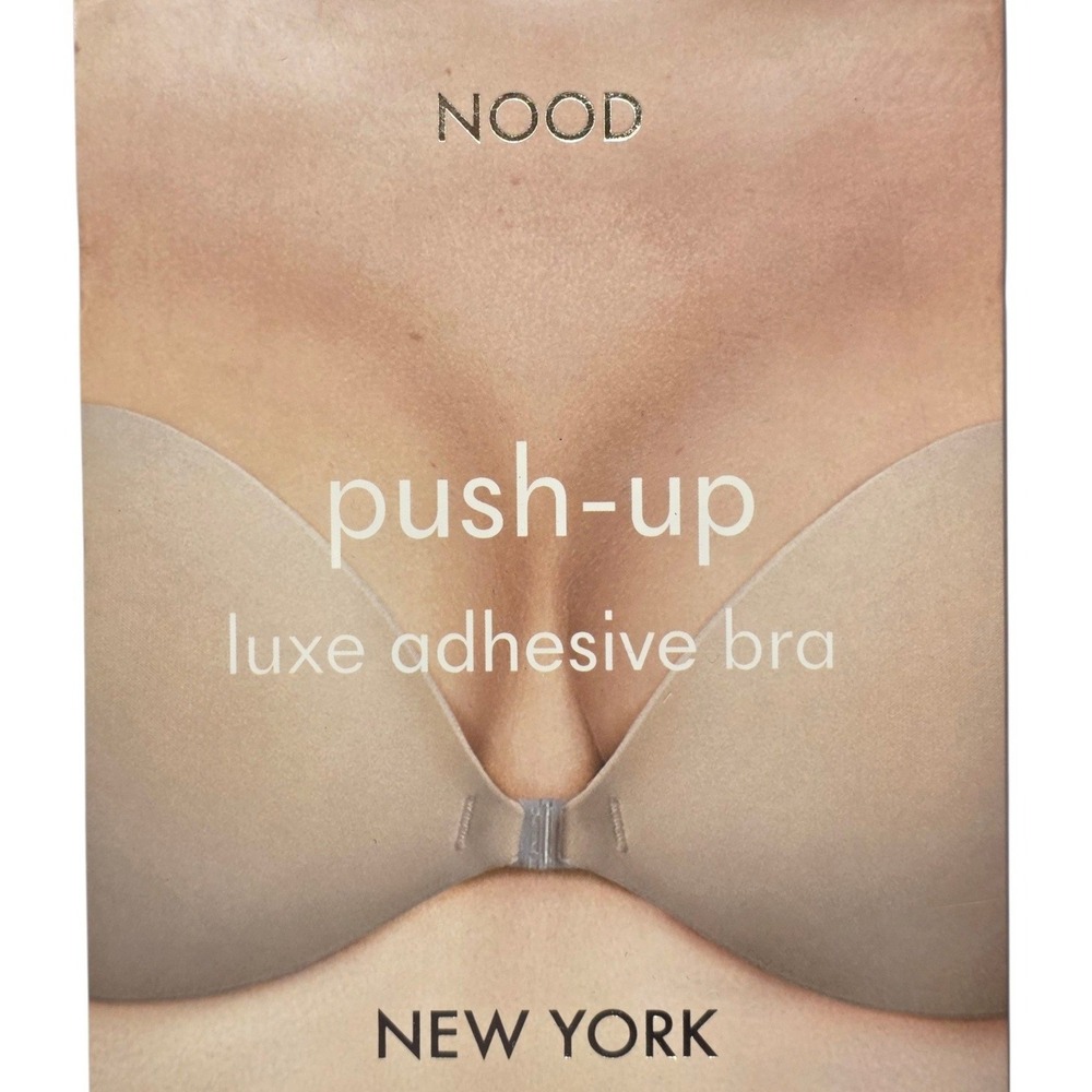 NOOD Push Up Luxe Adhesive Bra Women A Buff Beige Backless Strapless NIB - Picture 6 of 6